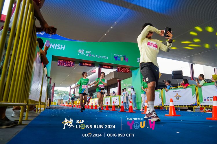 Race photo from BAF LIONS RUN 2024