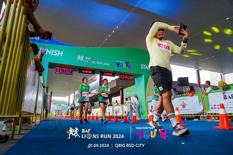 Race photo from BAF LIONS RUN 2024
