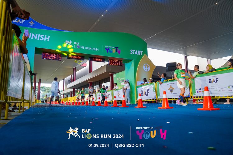Race photo from BAF LIONS RUN 2024