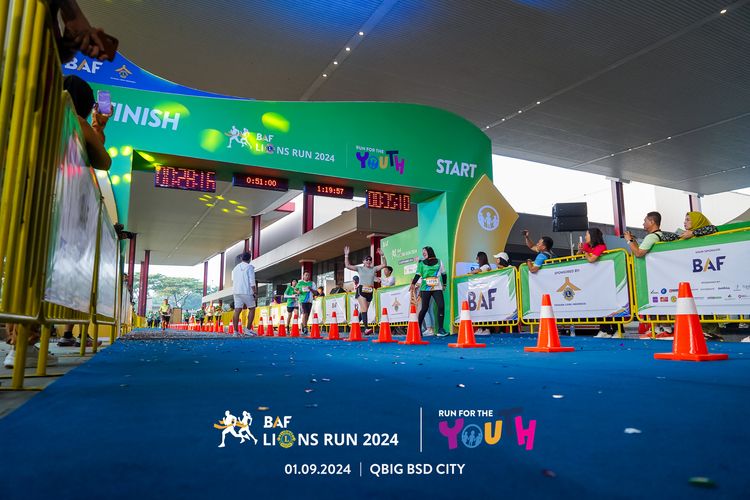 Race photo from BAF LIONS RUN 2024
