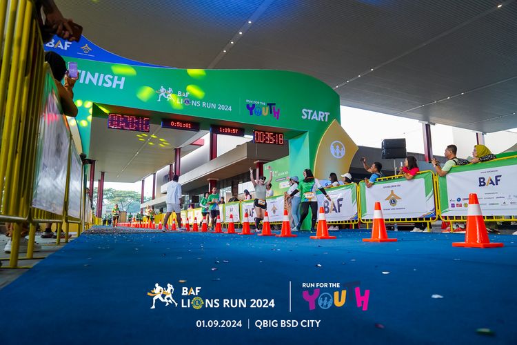 Race photo from BAF LIONS RUN 2024
