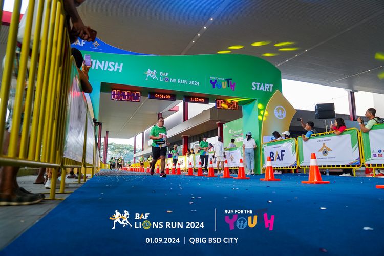 Race photo from BAF LIONS RUN 2024