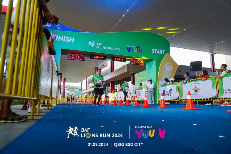 Race photo from BAF LIONS RUN 2024