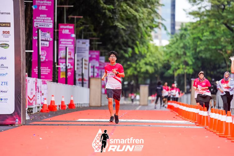 Race photo from Smartfren Run 2024