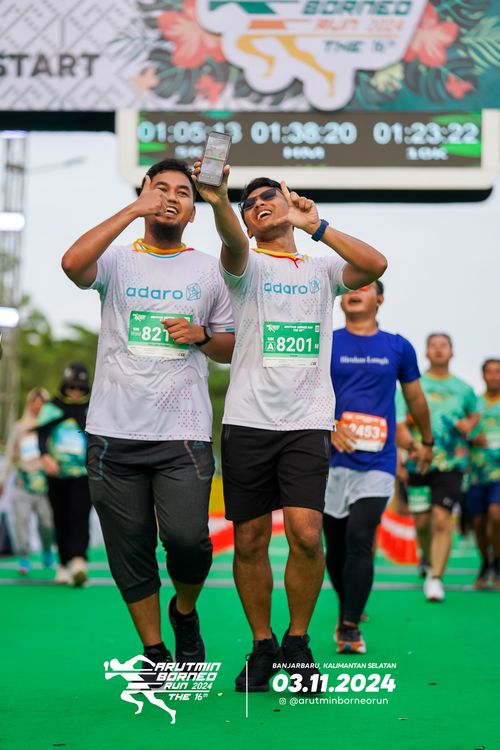 Race photo from Arutmin Borneo Run 2024