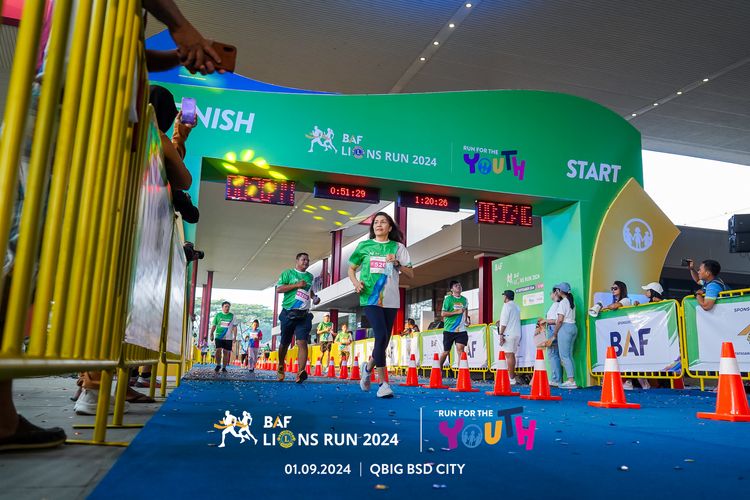 Race photo from BAF LIONS RUN 2024