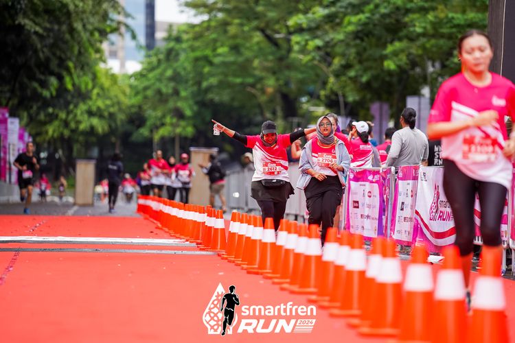 Race photo from Smartfren Run 2024