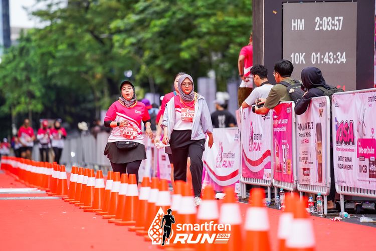 Race photo from Smartfren Run 2024