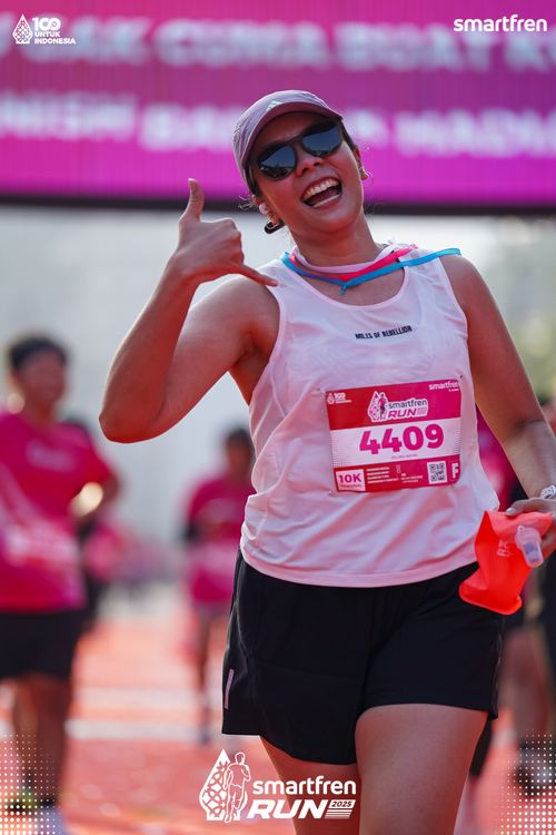 Race photo from Smartfren Run 2025 