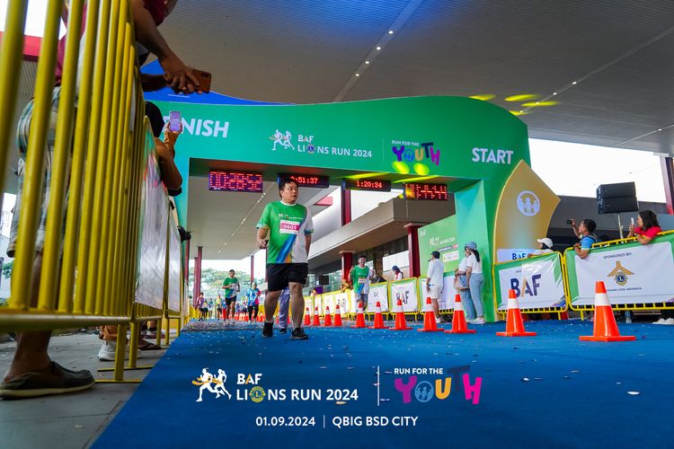 Race photo from BAF LIONS RUN 2024