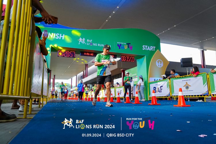 Race photo from BAF LIONS RUN 2024