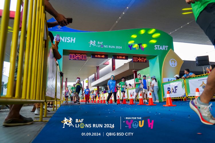 Race photo from BAF LIONS RUN 2024