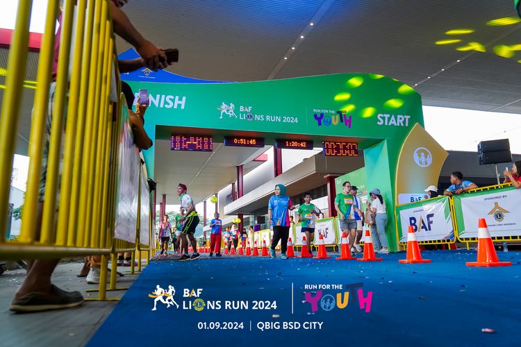 Race photo from BAF LIONS RUN 2024