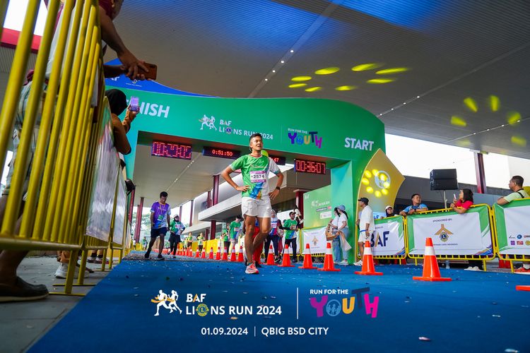 Race photo from BAF LIONS RUN 2024