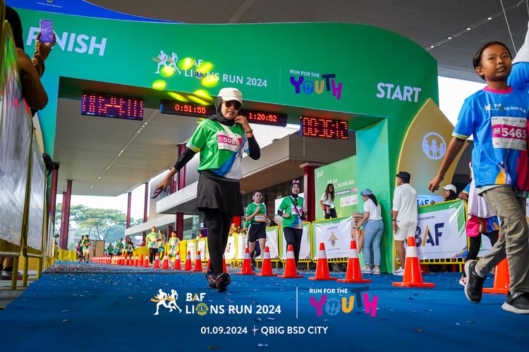 Race photo from BAF LIONS RUN 2024