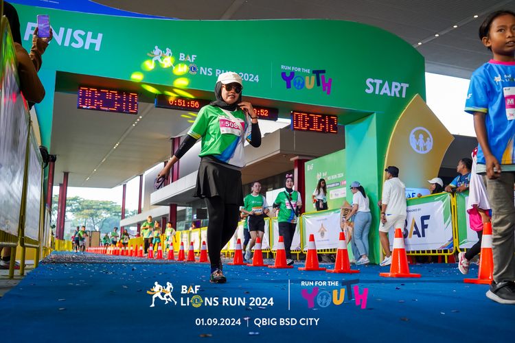 Race photo from BAF LIONS RUN 2024