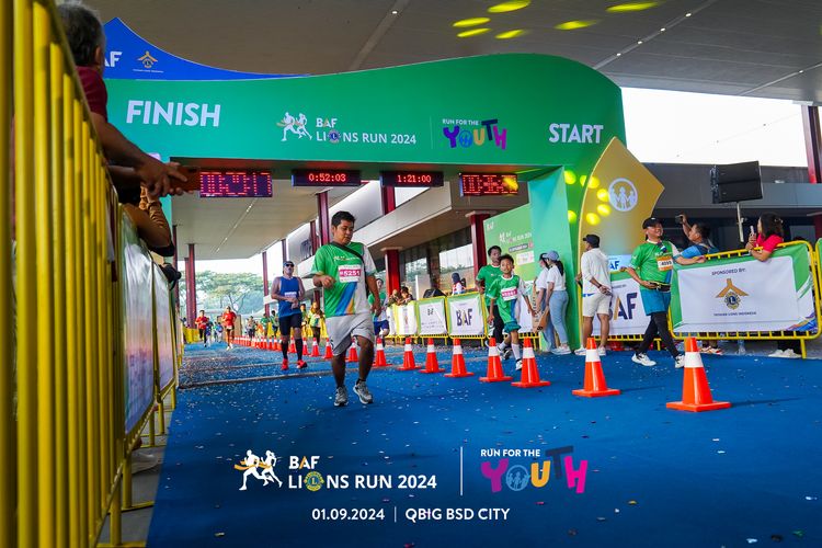 Race photo from BAF LIONS RUN 2024