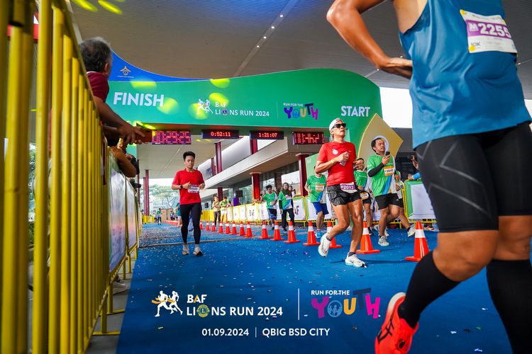 Race photo from BAF LIONS RUN 2024
