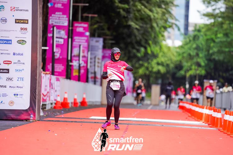 Race photo from Smartfren Run 2024