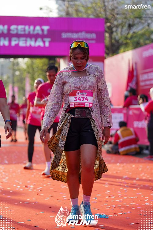 Race photo from Smartfren Run 2025 
