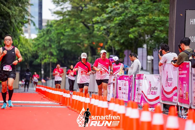 Race photo from Smartfren Run 2024