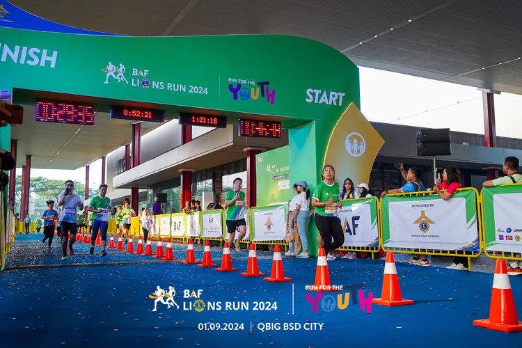 Race photo from BAF LIONS RUN 2024