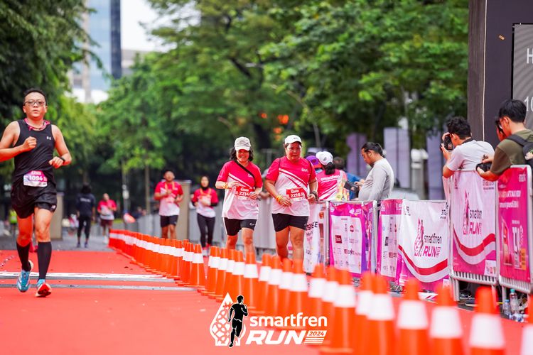 Race photo from Smartfren Run 2024