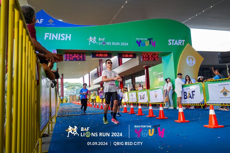 Race photo from BAF LIONS RUN 2024