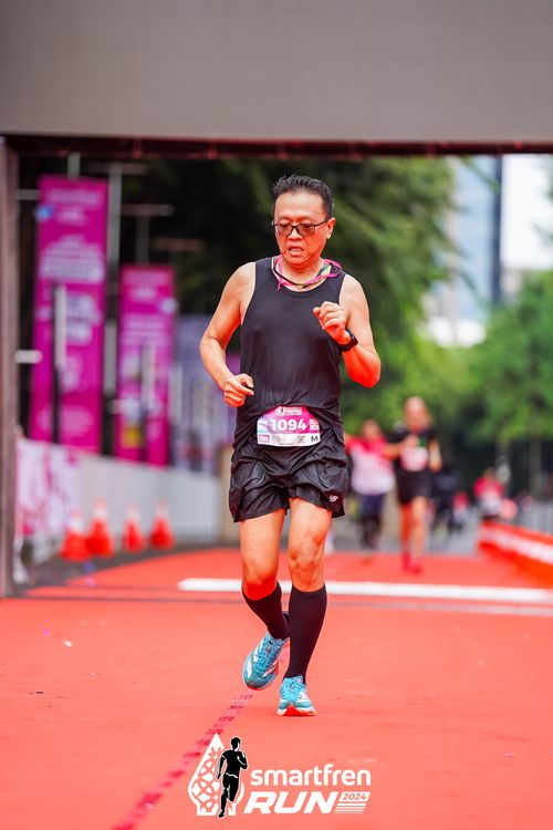 Race photo from Smartfren Run 2024