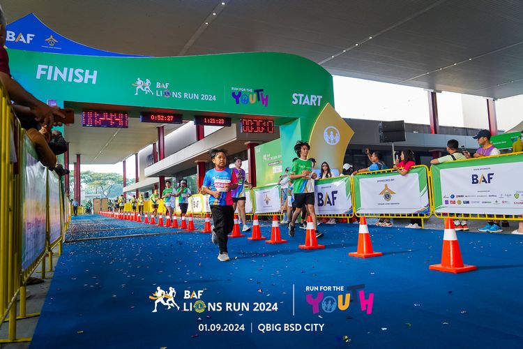 Race photo from BAF LIONS RUN 2024