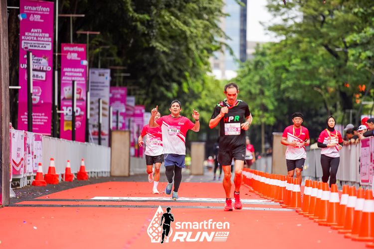 Race photo from Smartfren Run 2024