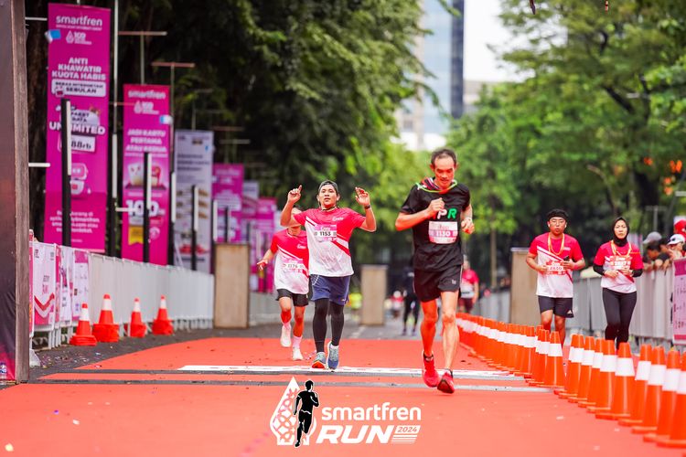 Race photo from Smartfren Run 2024