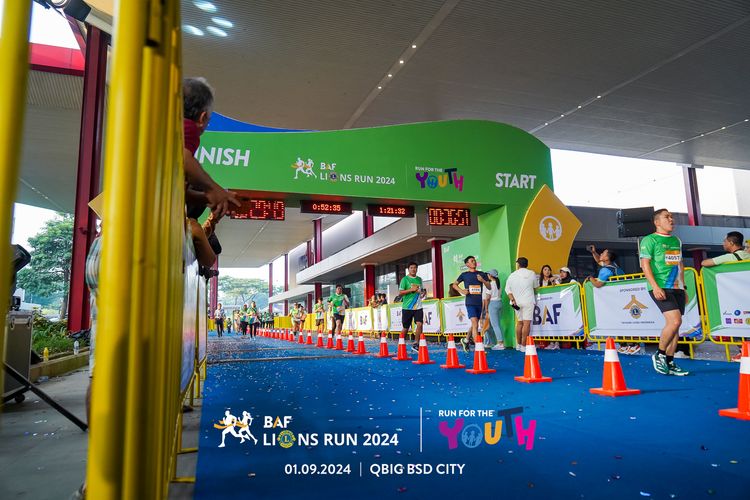 Race photo from BAF LIONS RUN 2024