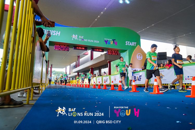 Race photo from BAF LIONS RUN 2024