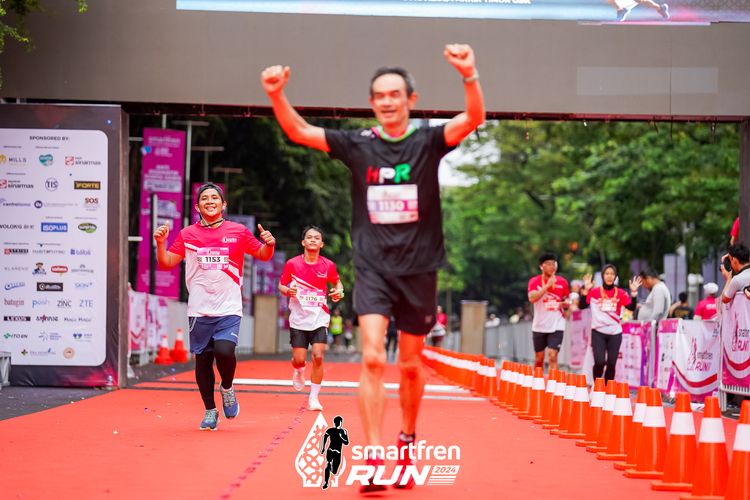 Race photo from Smartfren Run 2024