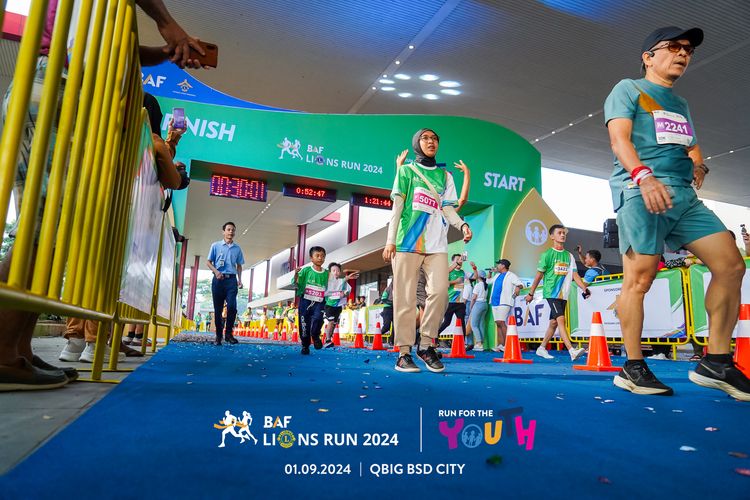 Race photo from BAF LIONS RUN 2024