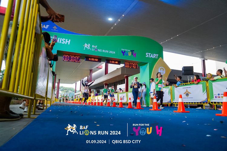 Race photo from BAF LIONS RUN 2024