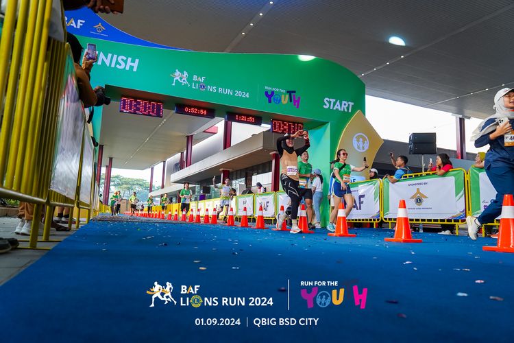 Race photo from BAF LIONS RUN 2024