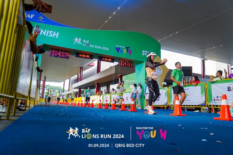 Race photo from BAF LIONS RUN 2024