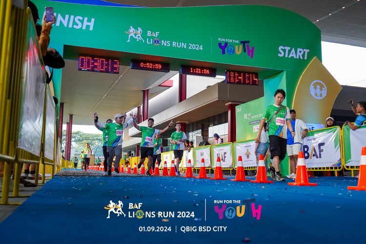 Race photo from BAF LIONS RUN 2024