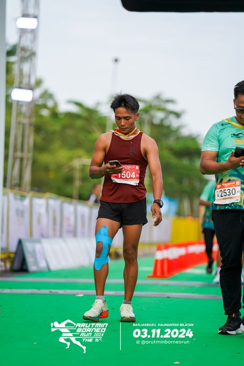 Race photo from Arutmin Borneo Run 2024