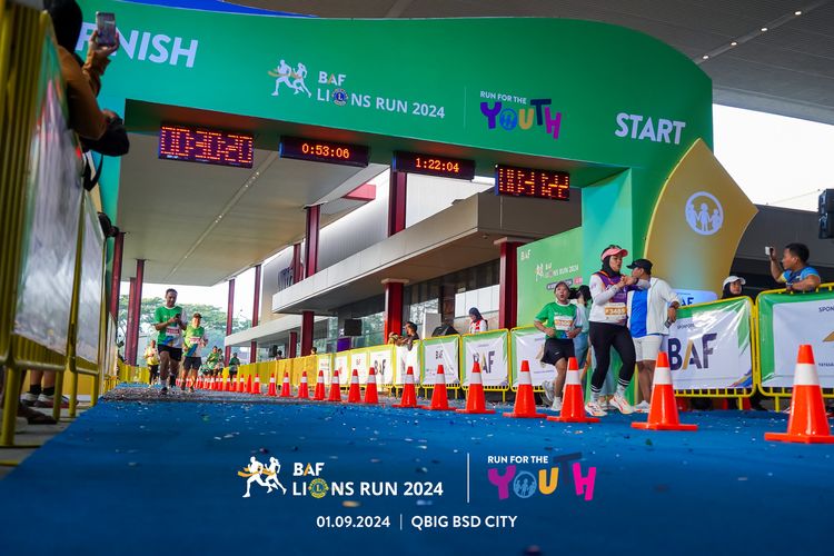 Race photo from BAF LIONS RUN 2024