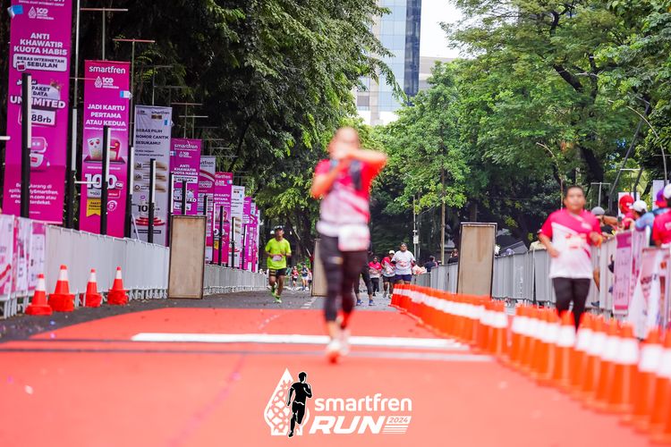 Race photo from Smartfren Run 2024