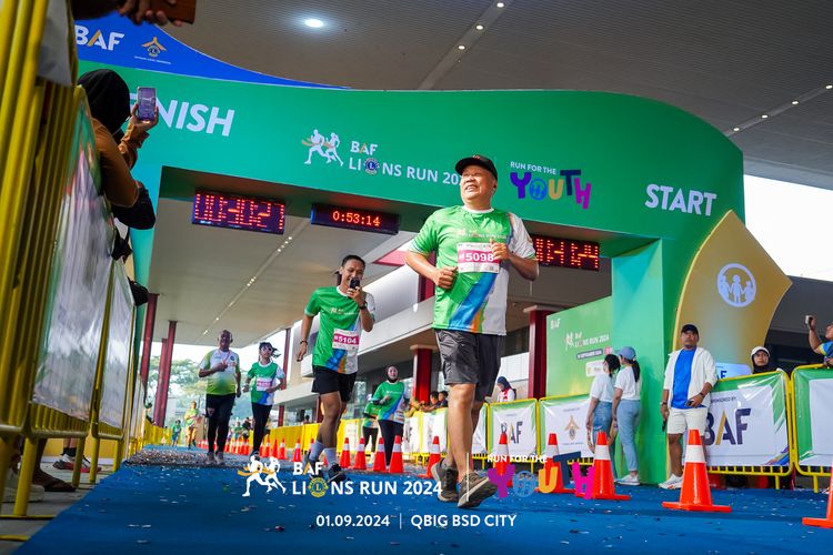 Race photo from BAF LIONS RUN 2024