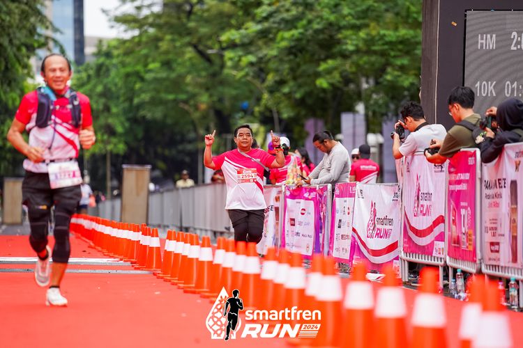 Race photo from Smartfren Run 2024