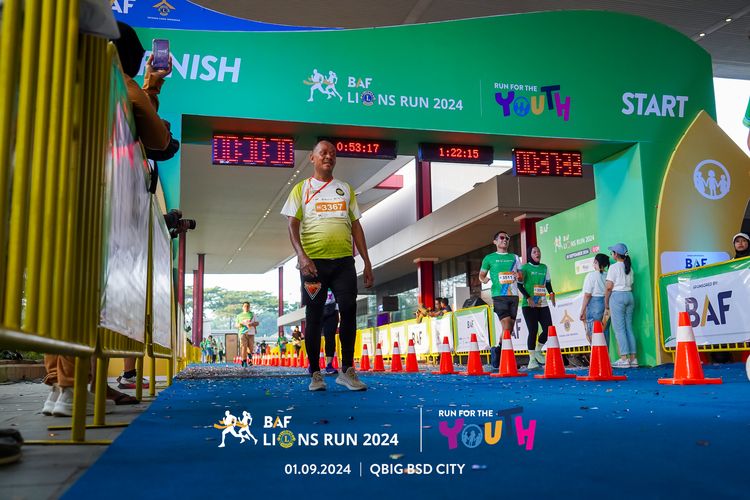 Race photo from BAF LIONS RUN 2024