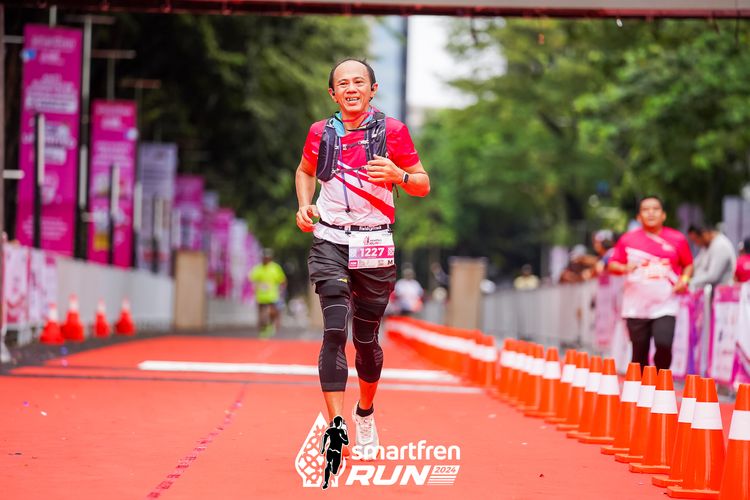 Race photo from Smartfren Run 2024