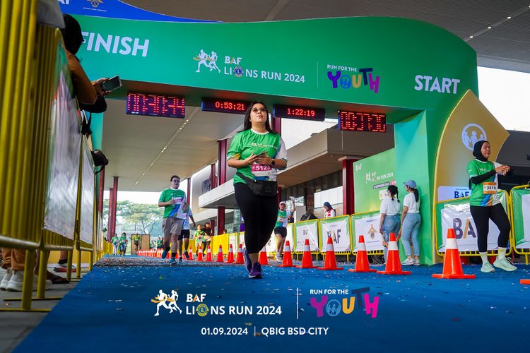 Race photo from BAF LIONS RUN 2024