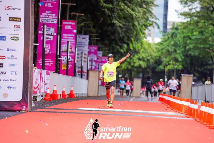 Race photo from Smartfren Run 2024