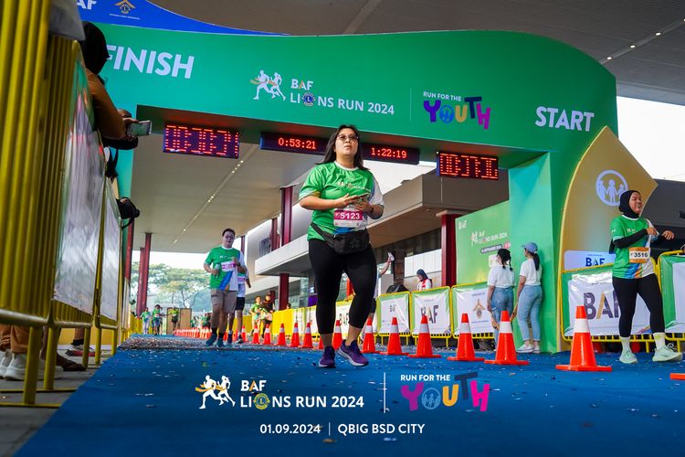 Race photo from BAF LIONS RUN 2024